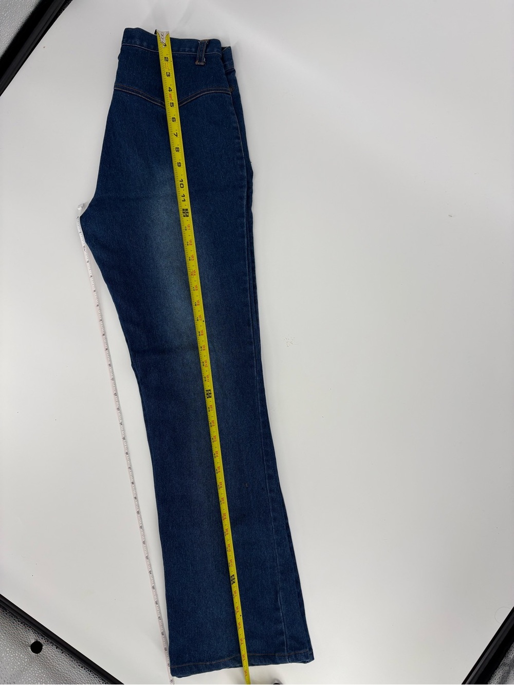 Stretch Denim Rodeo Cowgirl Western Jeans V-yoke Flare Ranch Girl Women Size 6 - Picture 11 of 13